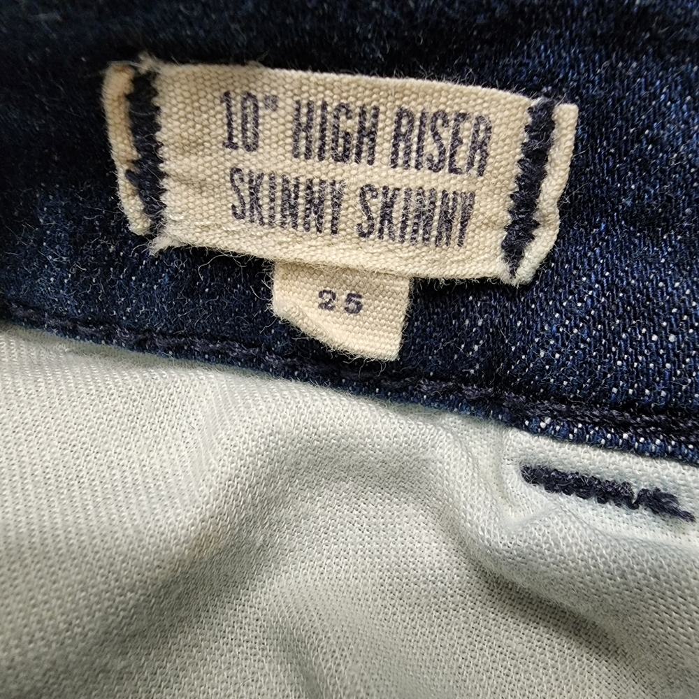Madewell 10" High Riser Skinny Skinny Sz 25 - Picture 4 of 5